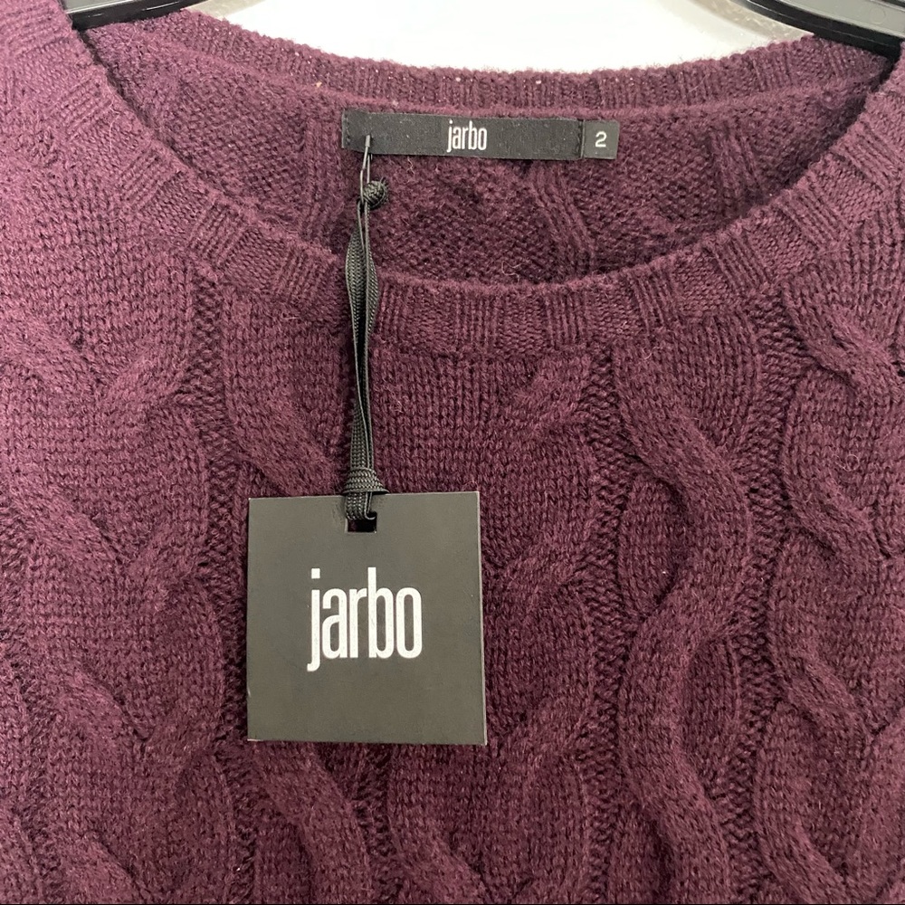 Jarbo Wool Cashmere Blend Cable Knit Sweater 2 M - Picture 3 of 8